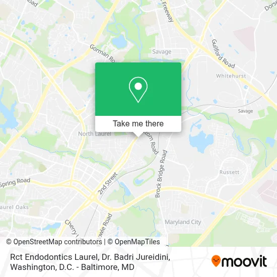 Rct Endodontics Laurel, Dr. Badri Jureidini map