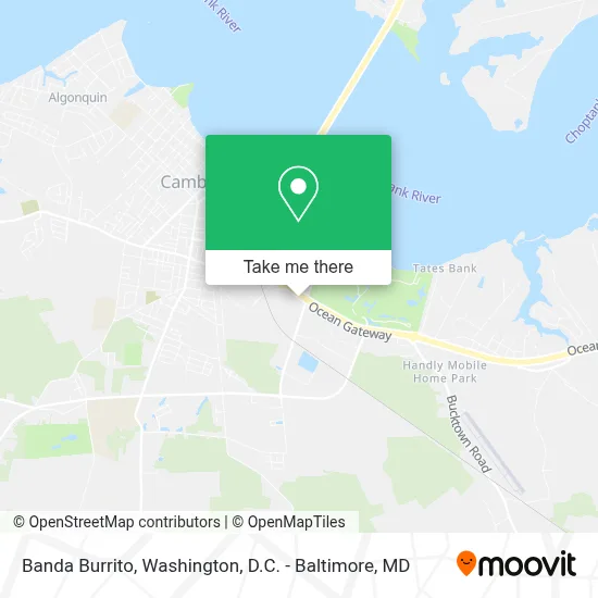 Banda Burrito map