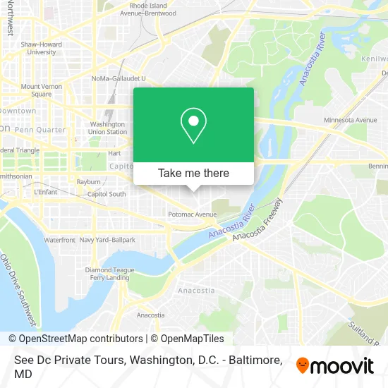 See Dc Private Tours map