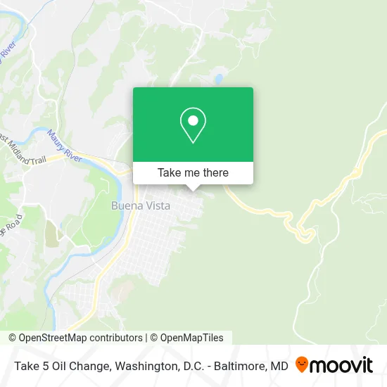Take 5 Oil Change map
