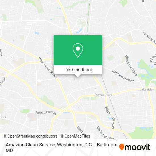 Amazing Clean Service map