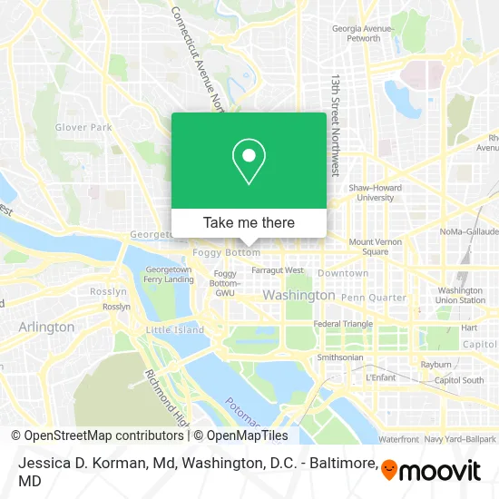 Jessica D. Korman, Md map