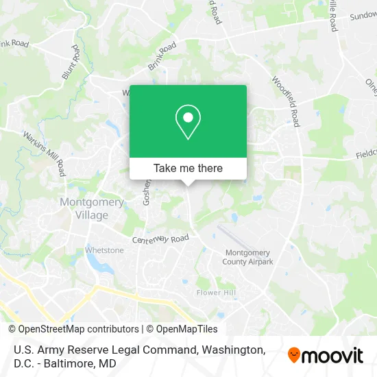 U.S. Army Reserve Legal Command map