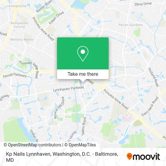 Kp Nails Lynnhaven map