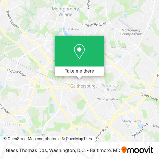Glass Thomas Dds map