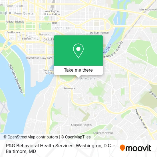 P&G Behavioral Health Services map