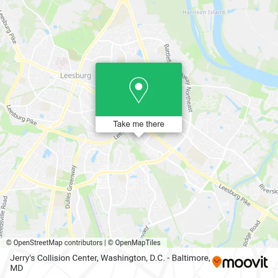 Jerry's Collision Center map