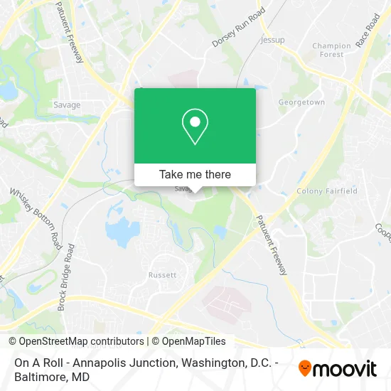 On A Roll - Annapolis Junction map