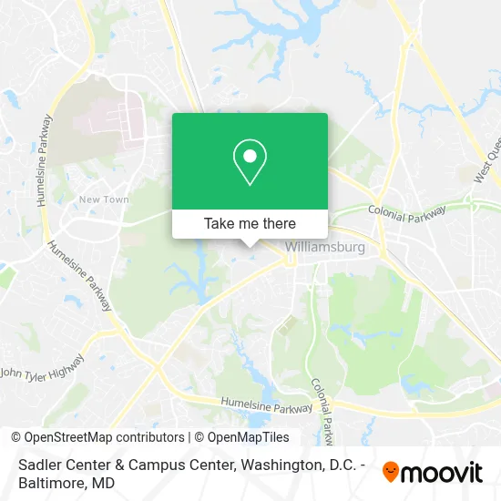 Sadler Center & Campus Center map