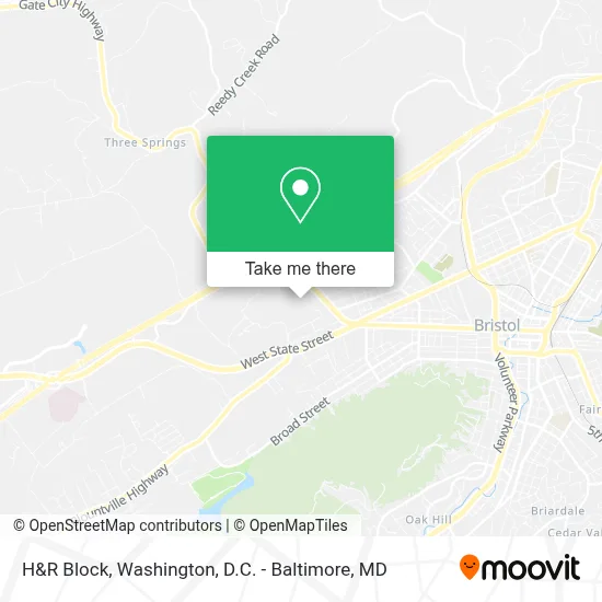 H&R Block map