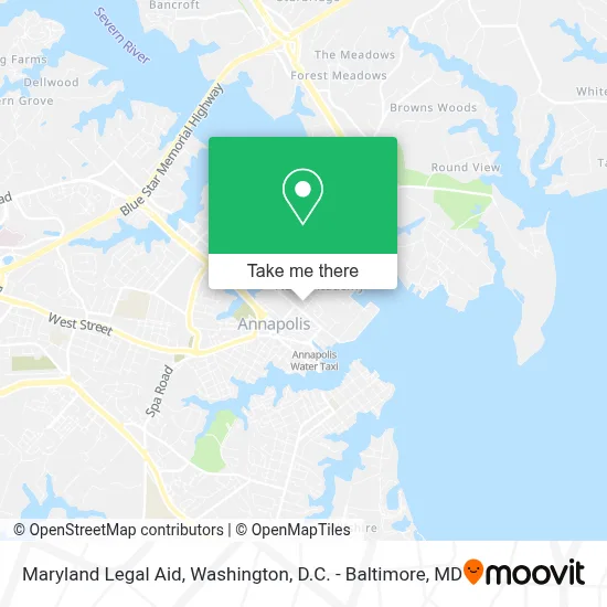 Maryland Legal Aid map