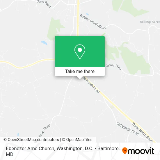Ebenezer Ame Church map