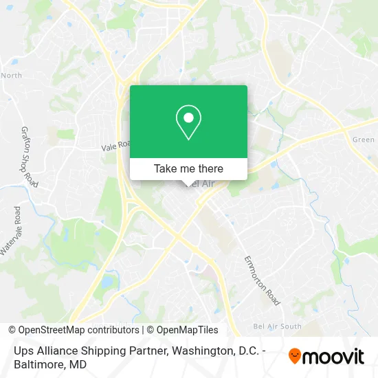 Ups Alliance Shipping Partner map