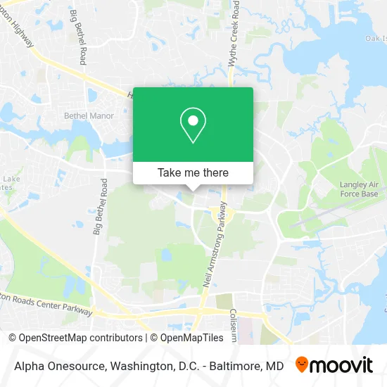 Alpha Onesource map