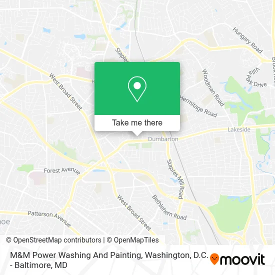 M&M Power Washing And Painting map