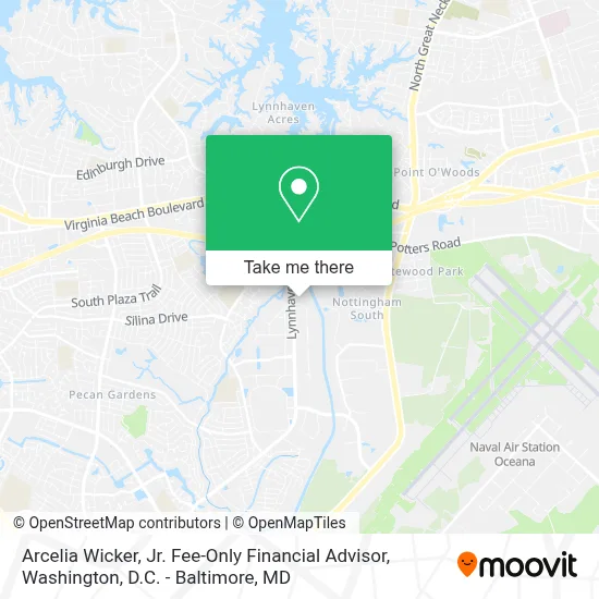Arcelia Wicker, Jr.   Fee-Only Financial Advisor map