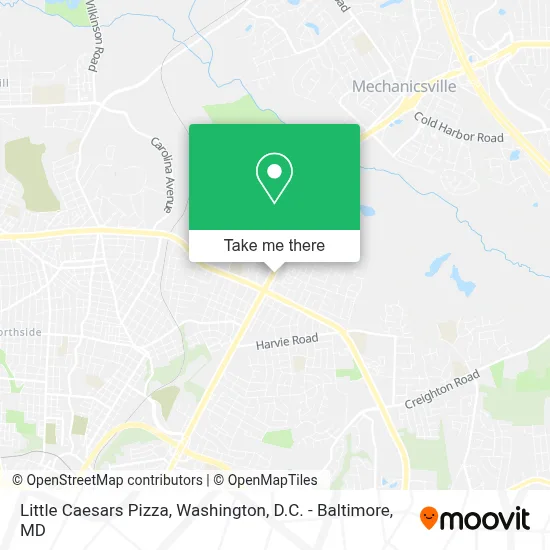 Little Caesars Pizza map