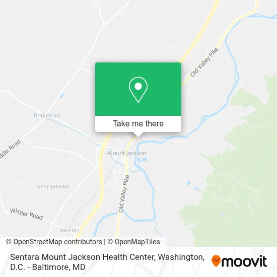Sentara Mount Jackson Health Center map