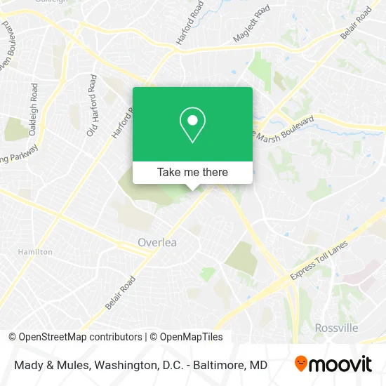 Mady & Mules map