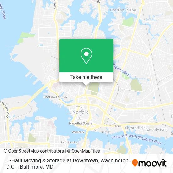 U-Haul Moving & Storage at Downtown map