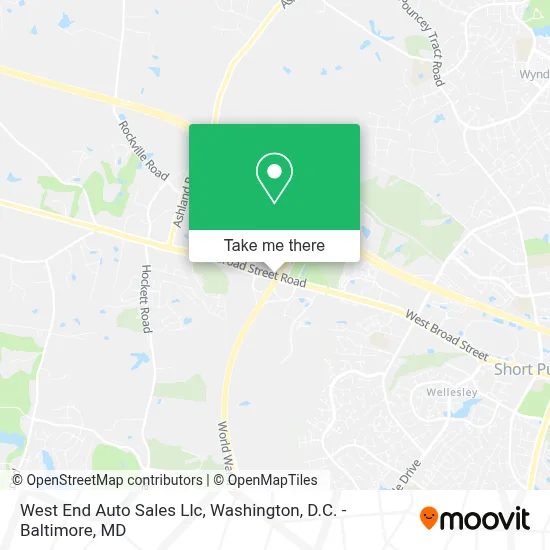 West End Auto Sales Llc map