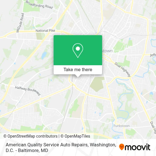 American Quality Service Auto Repairs map