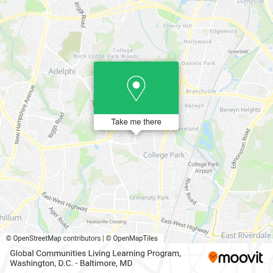 Global Communities Living Learning Program map