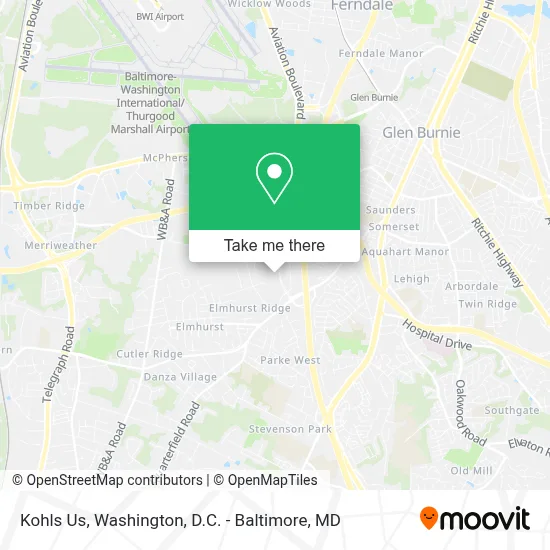 Kohls Us map