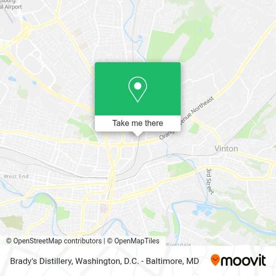 Brady's Distillery map