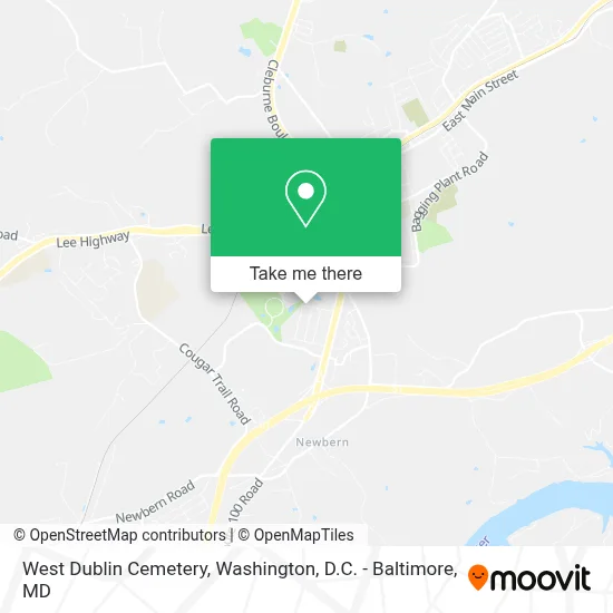 West Dublin Cemetery map
