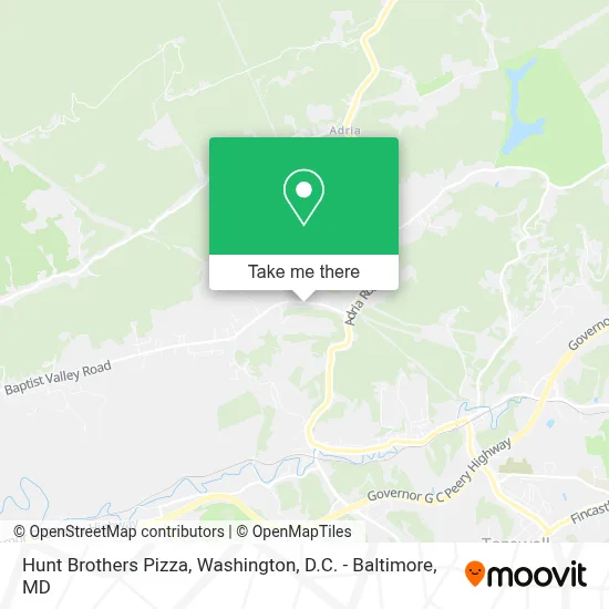 Hunt Brothers Pizza map
