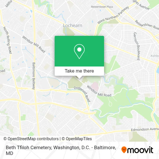 Beth Tfiloh Cemetery map
