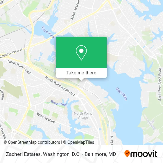 Zacherl Estates map