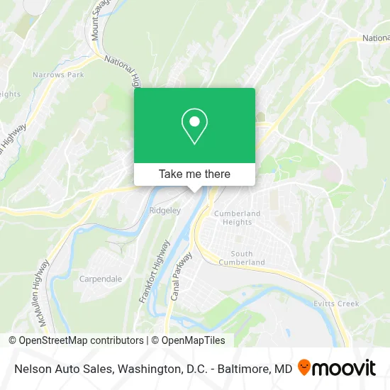Nelson Auto Sales map
