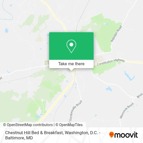Chestnut Hill Bed & Breakfast map