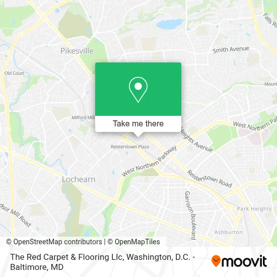 The Red Carpet & Flooring Llc map
