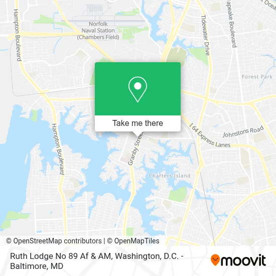 Ruth Lodge No 89 Af & AM map