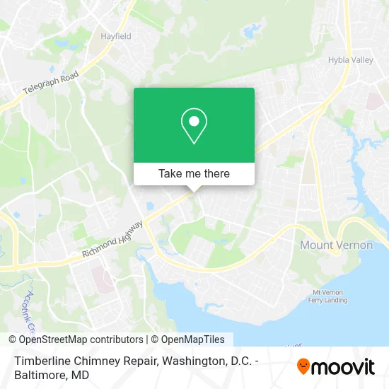 Timberline Chimney Repair map