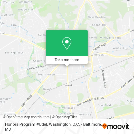 Honors Program #Udel map