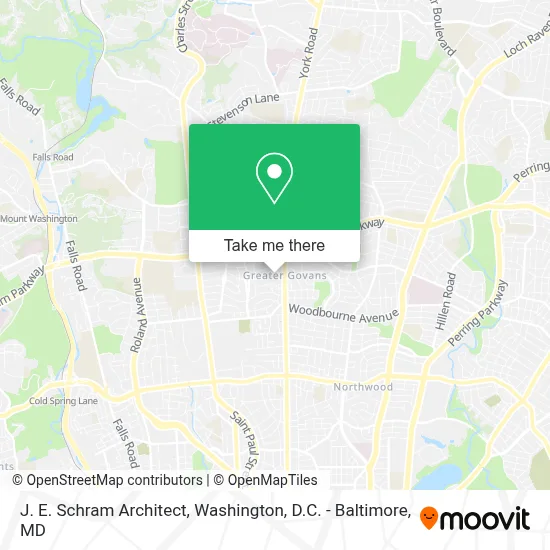 J. E. Schram Architect map
