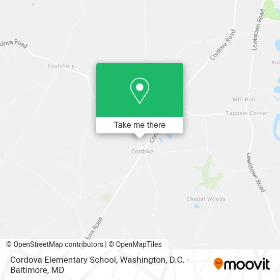 Cordova Elementary School map