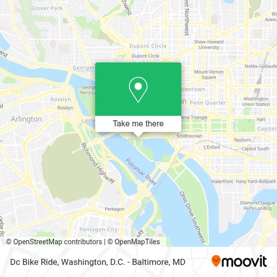 Dc Bike Ride map