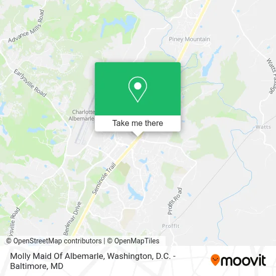 Molly Maid Of Albemarle map