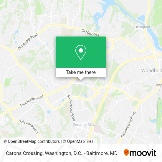 Catons Crossing map