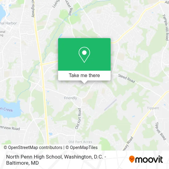 North Penn High School map