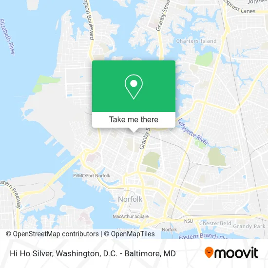 Hi Ho Silver map