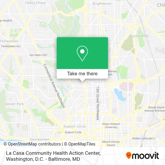 La Casa Community Health Action Center map
