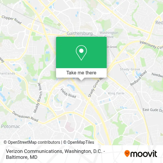 Verizon Communications map