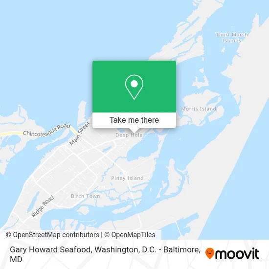 Gary Howard Seafood map