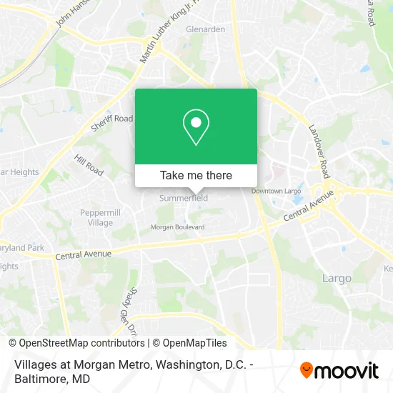 Villages at Morgan Metro map